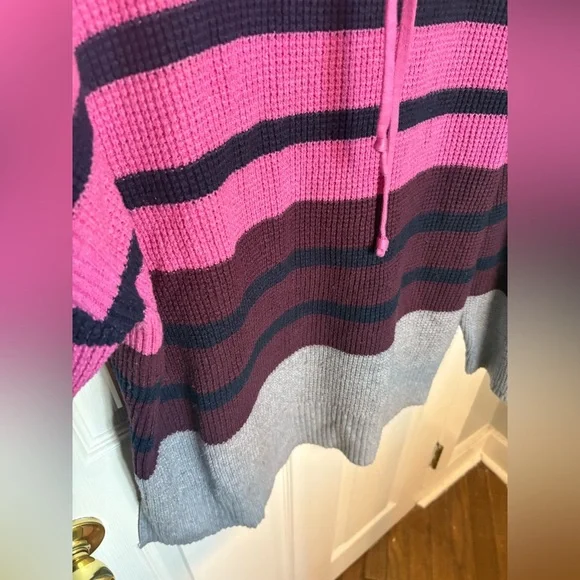 Lou & Grey Colorblock Waffle Funnel Neck Sweater | Size XL - Picture 7 of 12